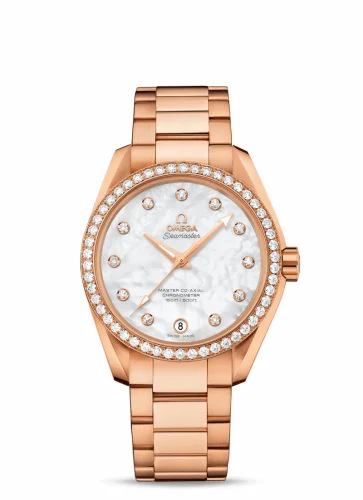 Omega Seamaster Aqua Terra 150M Master Co-Axial 38.5 Red Gold / MOP / Diamond 231.55.39.21.55.001 (23155392155001)